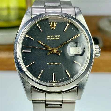 rolex oysterdate 6694 black|rolex 6694 price.